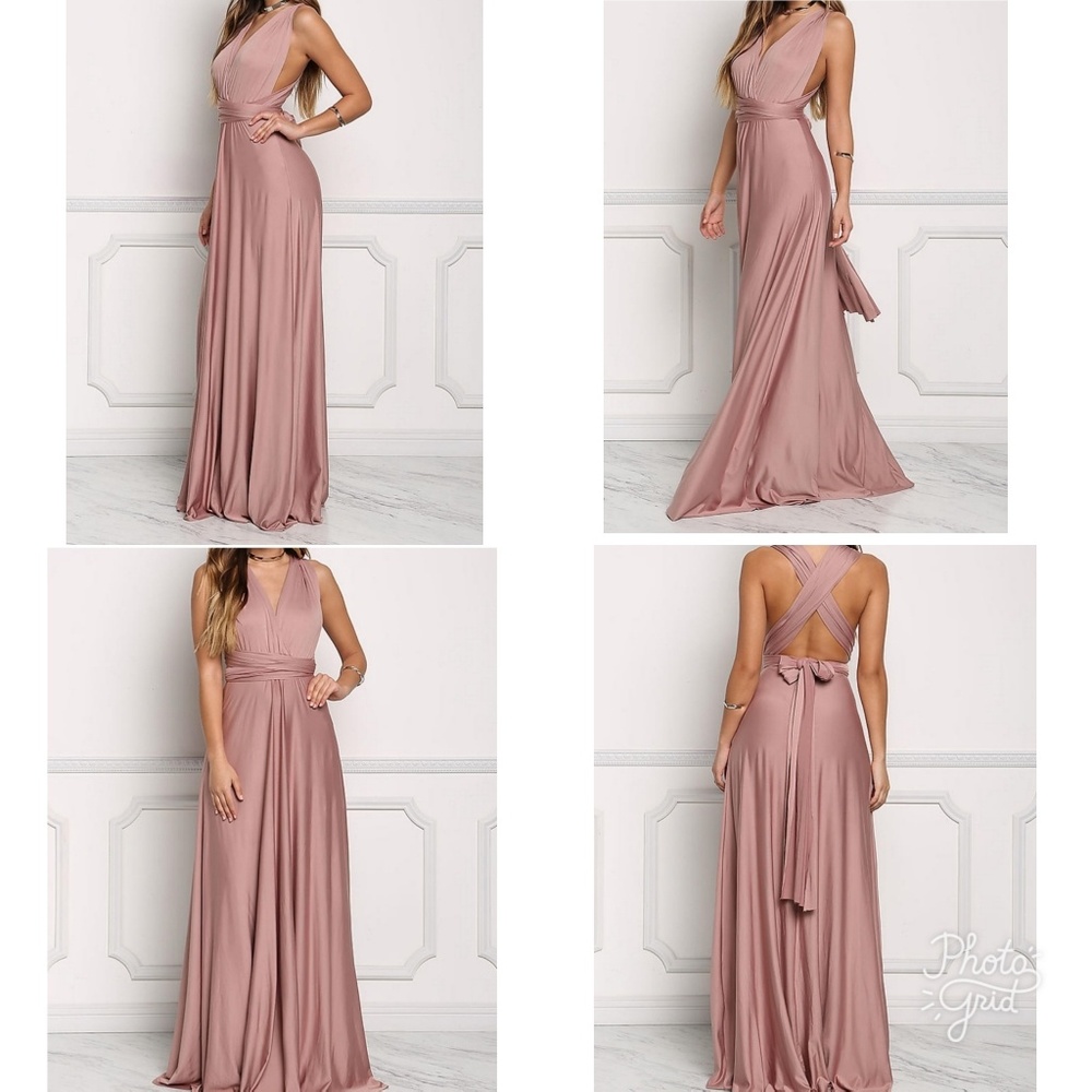 Multi wrap maxi dress